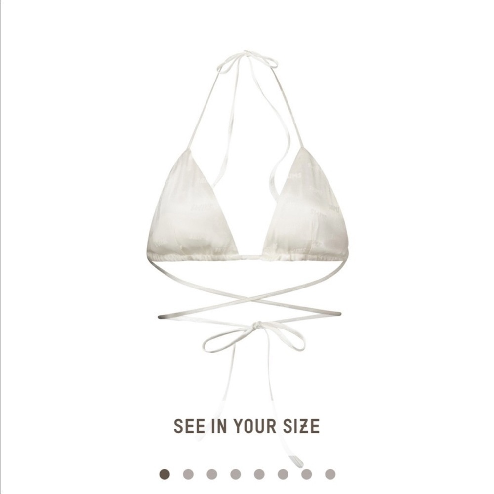 Skims Jacquard Collection Triangle Bralette Marble, NWT